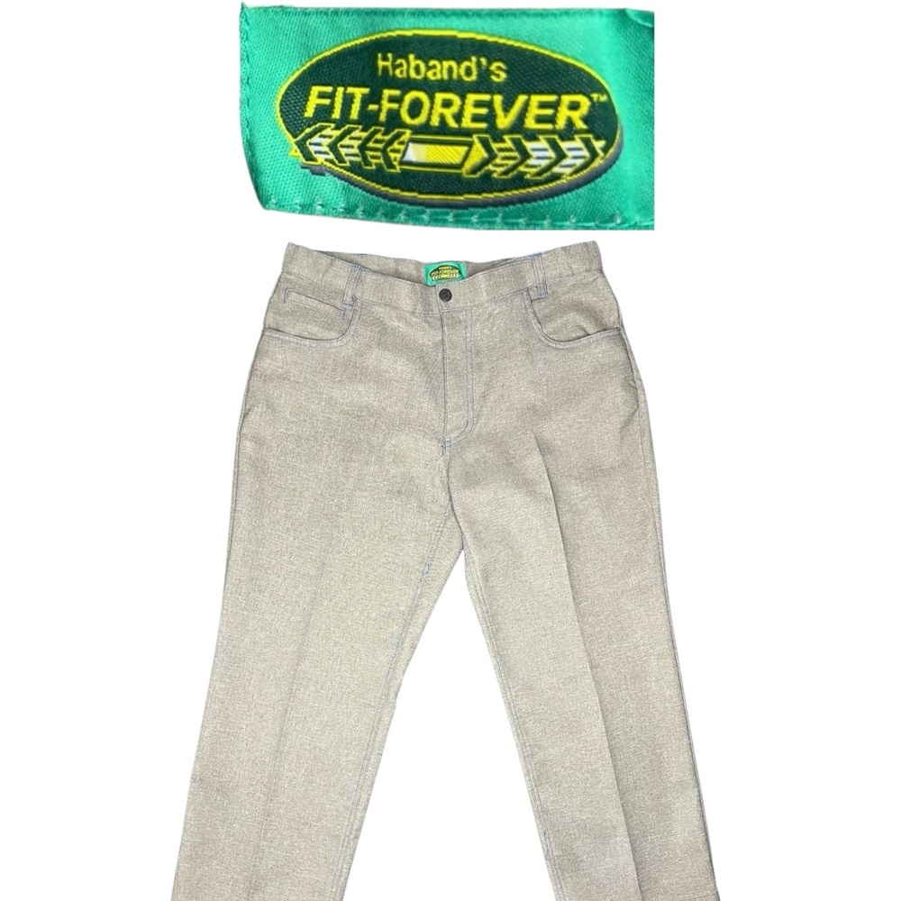 ~ Mint!! Vintage Haband's Fit Forever Pants 100%‎ polyester Size W34 LXS